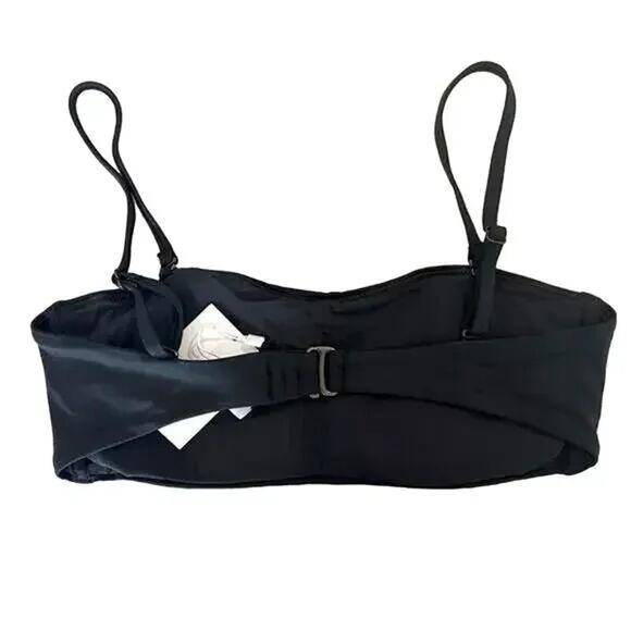 NWT Andie Swim The Bora Bora Convertable Bikini Top Adjustable Straps M Black - Picture 15 of 15